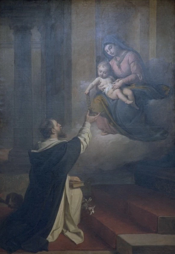 Santa Caterina da Siena e Francesco Petrarca davanti al Papa - Palazzo dell'Accademia, già Palazzo del Principe